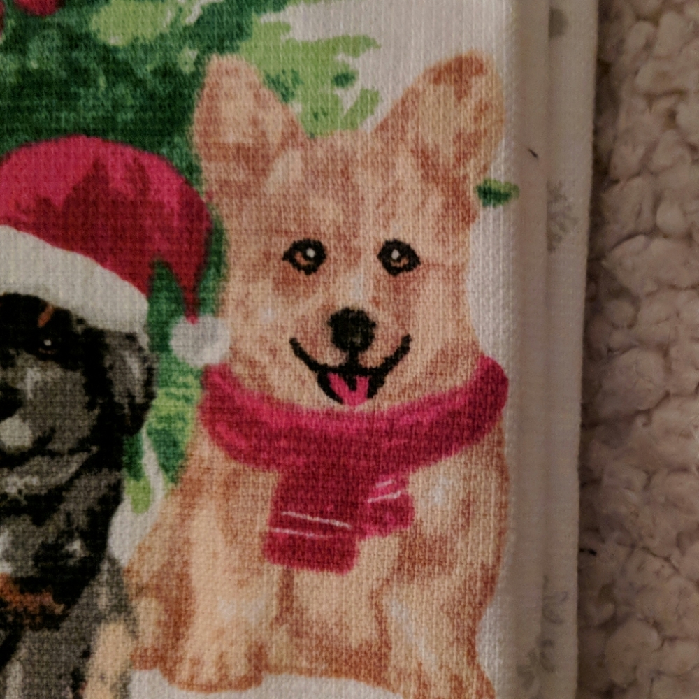 Corgi and friends dish towels set of 2